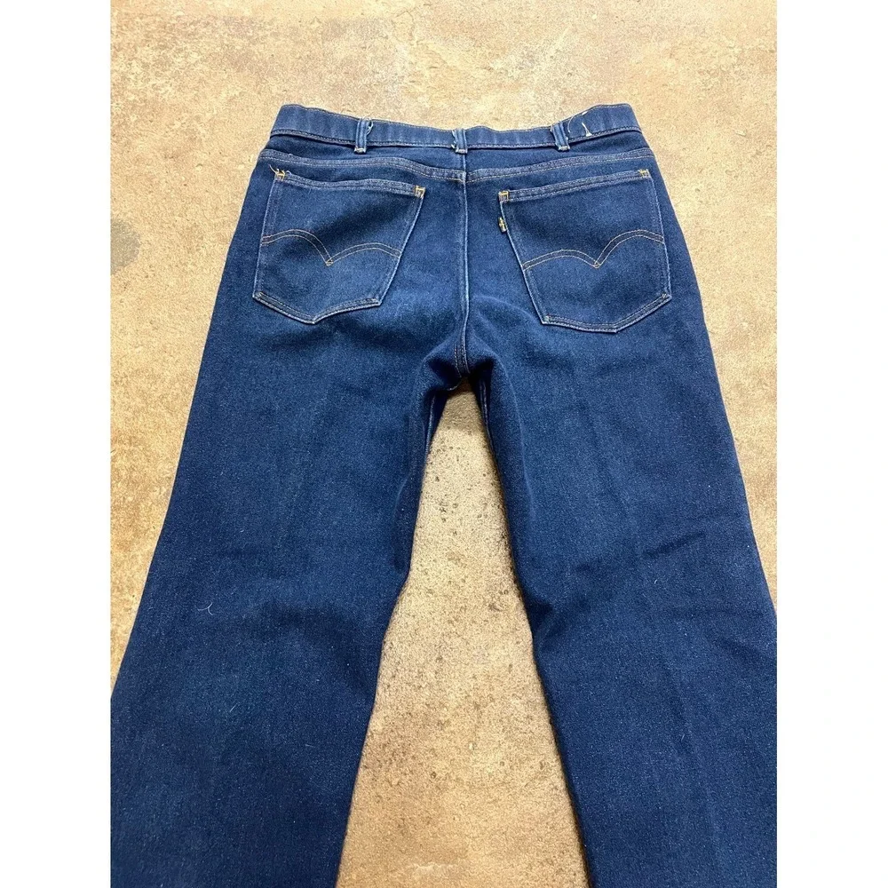 Vintage‎ Levi's Skosh More Room Jeans Mens 32 Blue Denim Dark Wash Straight Leg